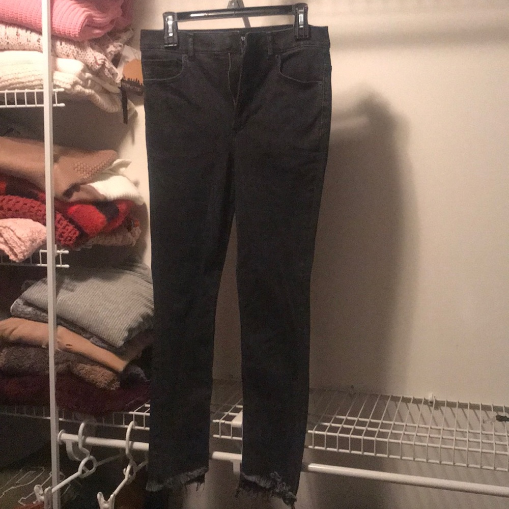 Express high waisted skinny jeans